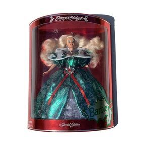 Vintage 1995 Happy Holidays Barbie Doll 14123 NEW